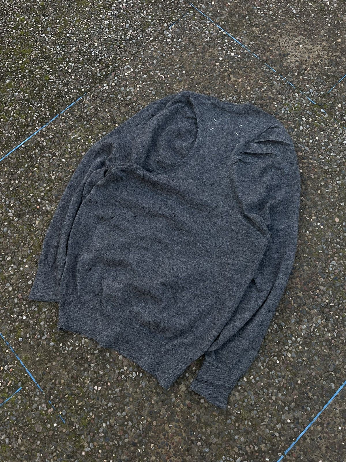 Maison Margiela Maison Margiela Distressed Sweater Size L / US 10 / IT 46 - 6 Thumbnail