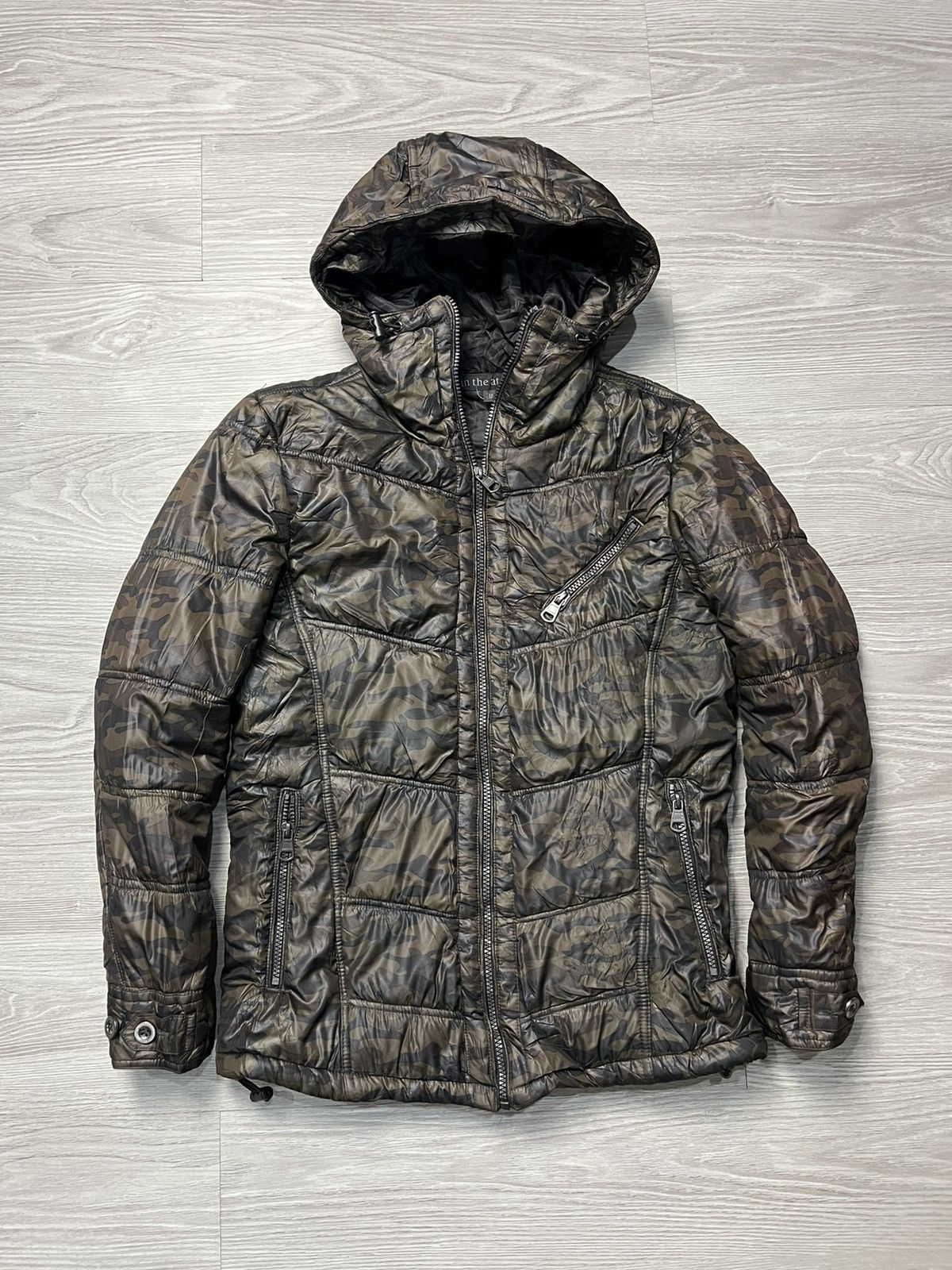 In The Attic Puffer Camo Jacket ifsix lgb fur