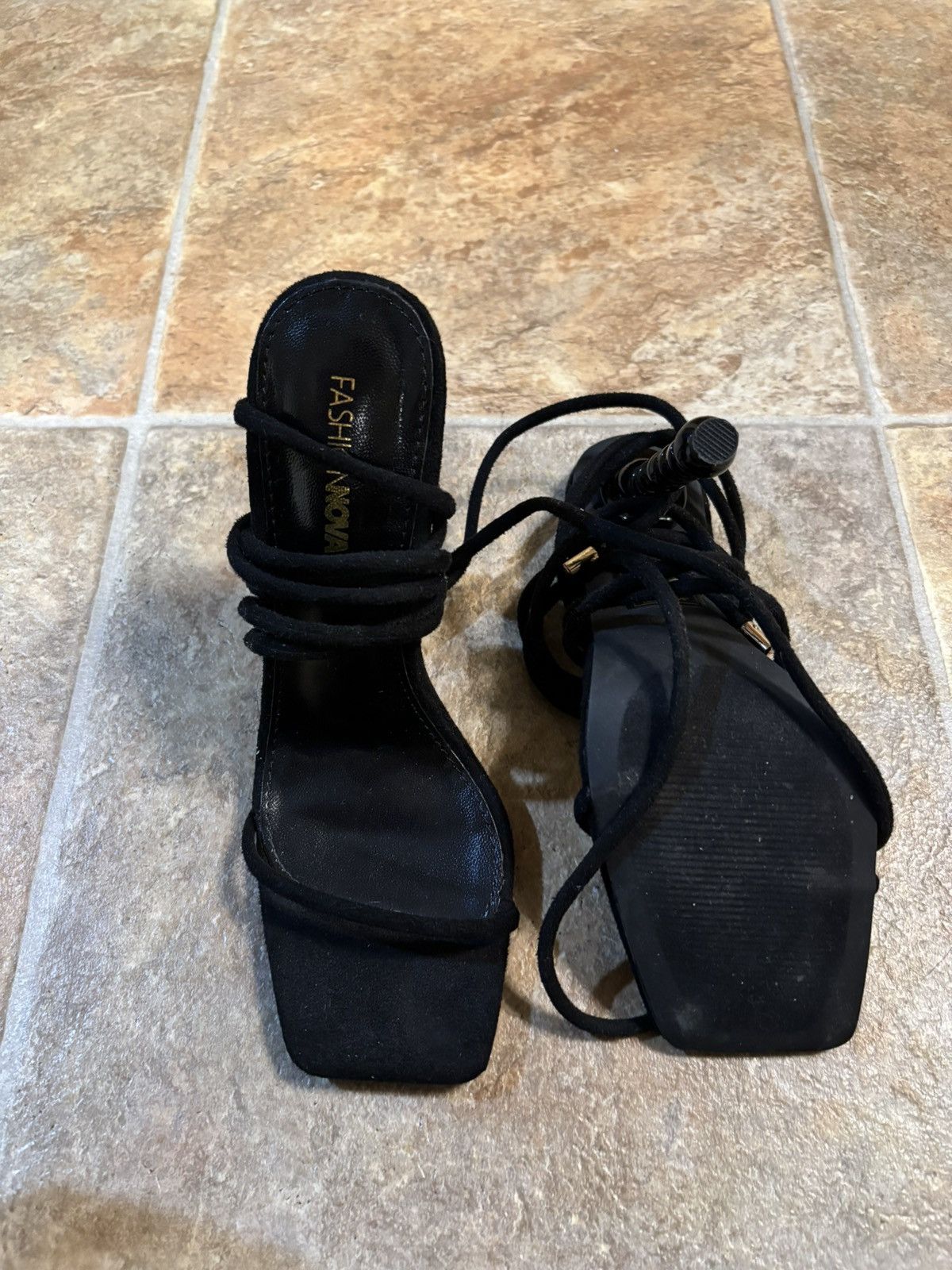 Fashion Nova Back at it wrap up heels Size US 7 / IT 37 - 4 Thumbnail