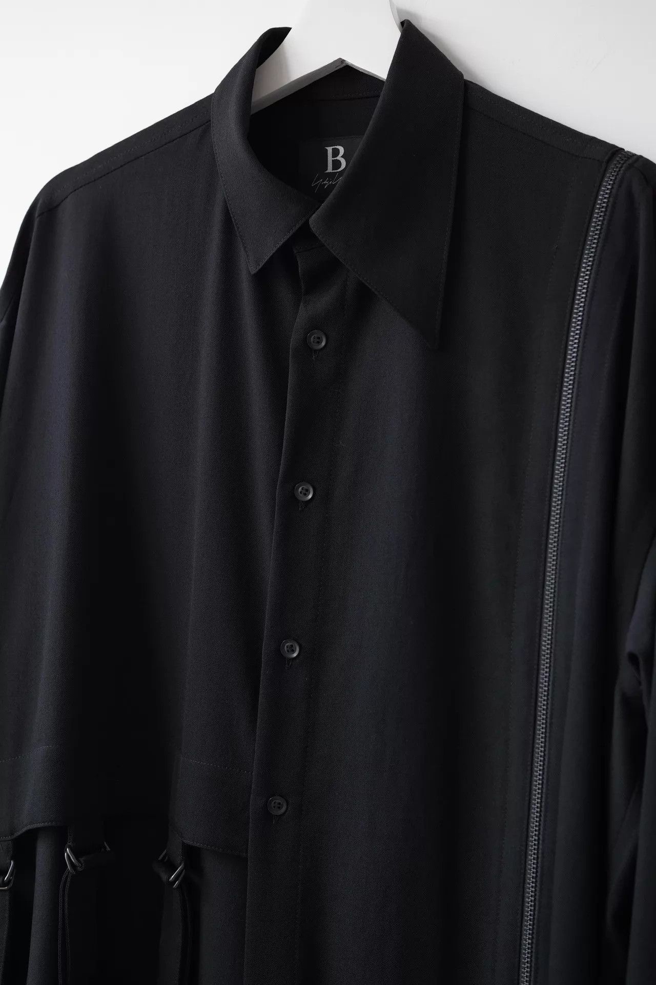 Yohji Yamamoto Yohji Yamamoto 19AW Decon Zip Shirt Coat Gaba Wool S2 Size US M / EU 48-50 / 2 - 4 Thumbnail