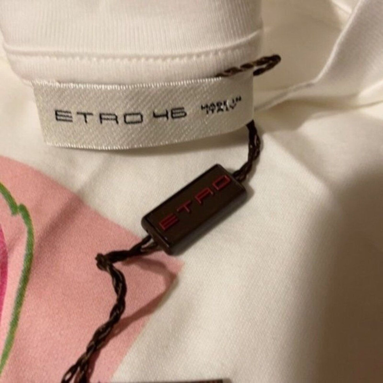 Etro Etro archive print cotton tee White Size 10 Size L / US 10 / IT 46 - 3 Thumbnail