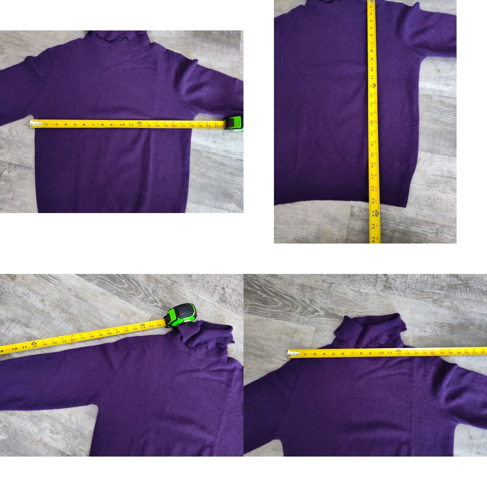 Vintage VINTAGE Personal Women's Sweater Pullover Long Sleeve Turtleneck Wool Blend 90s Purple Size Large Size L / US 10 / IT 46 - 8 Thumbnail