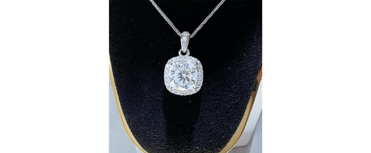 Other 5 Carat Moissanite 925 Sterling Silver Necklace Size ONE SIZE - 2 Thumbnail
