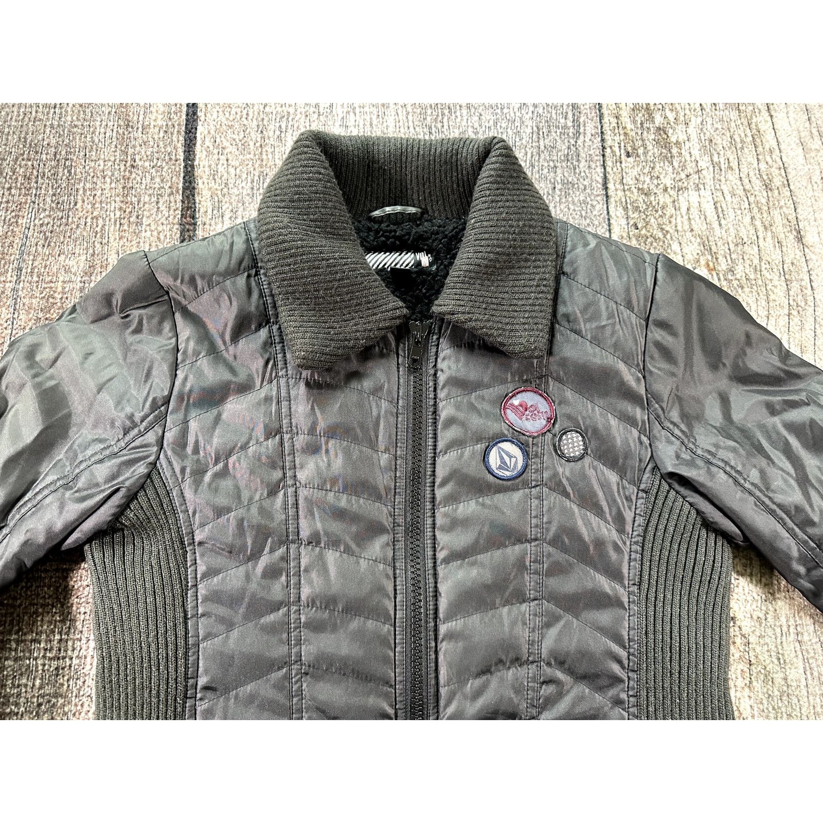 Volcom Volcom Womens Black Insulated Snowboarding Ski Jacket Size L / US 10 / IT 46 - 2 Thumbnail