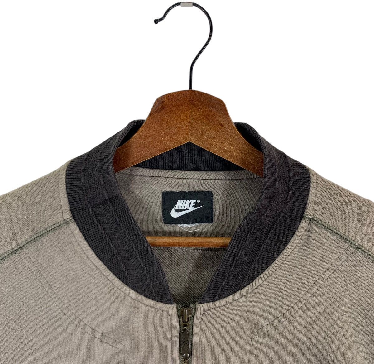 Nike × Vintage VINTAGE 90s NIKE AIR SWOOSH SPORTSWEAR ZIPPER SWEATER Size US M / EU 48-50 / 2 - 6 Thumbnail