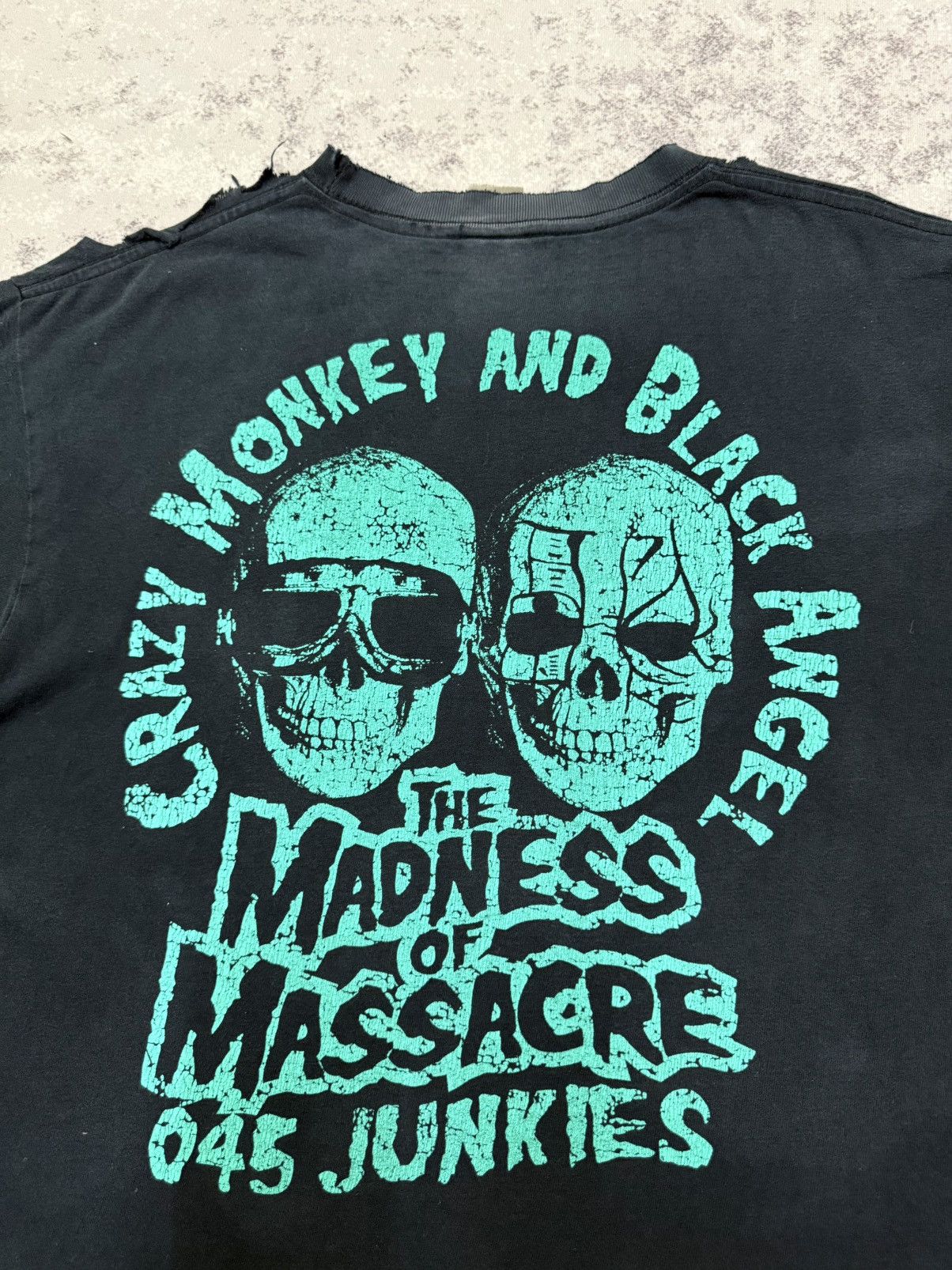 Vintage VINTAGE JUN KASAI EVIL MONKEY CRAZY’S PRO WRESLTLING TSHIRT Size US L / EU 52-54 / 3 - 13 Thumbnail