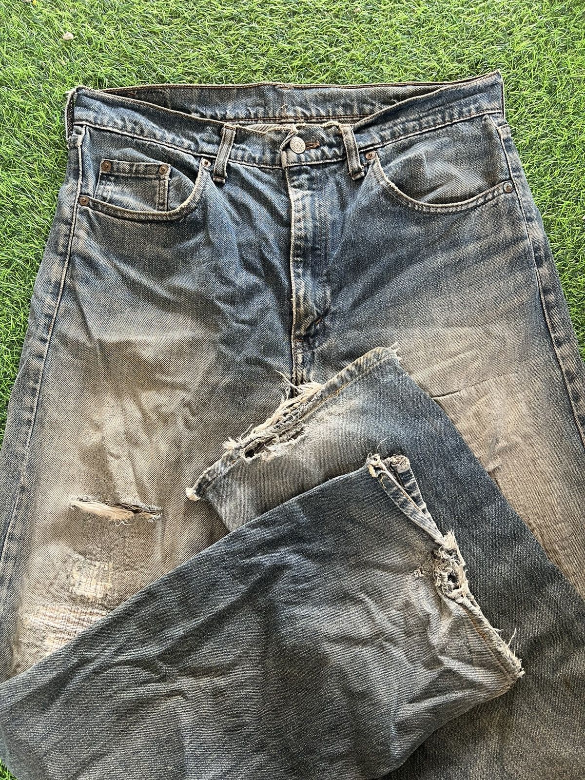Levi's Vintage rare 90’s Levis distressed kurt cobain Size US 34 / EU 50 - 3 Thumbnail