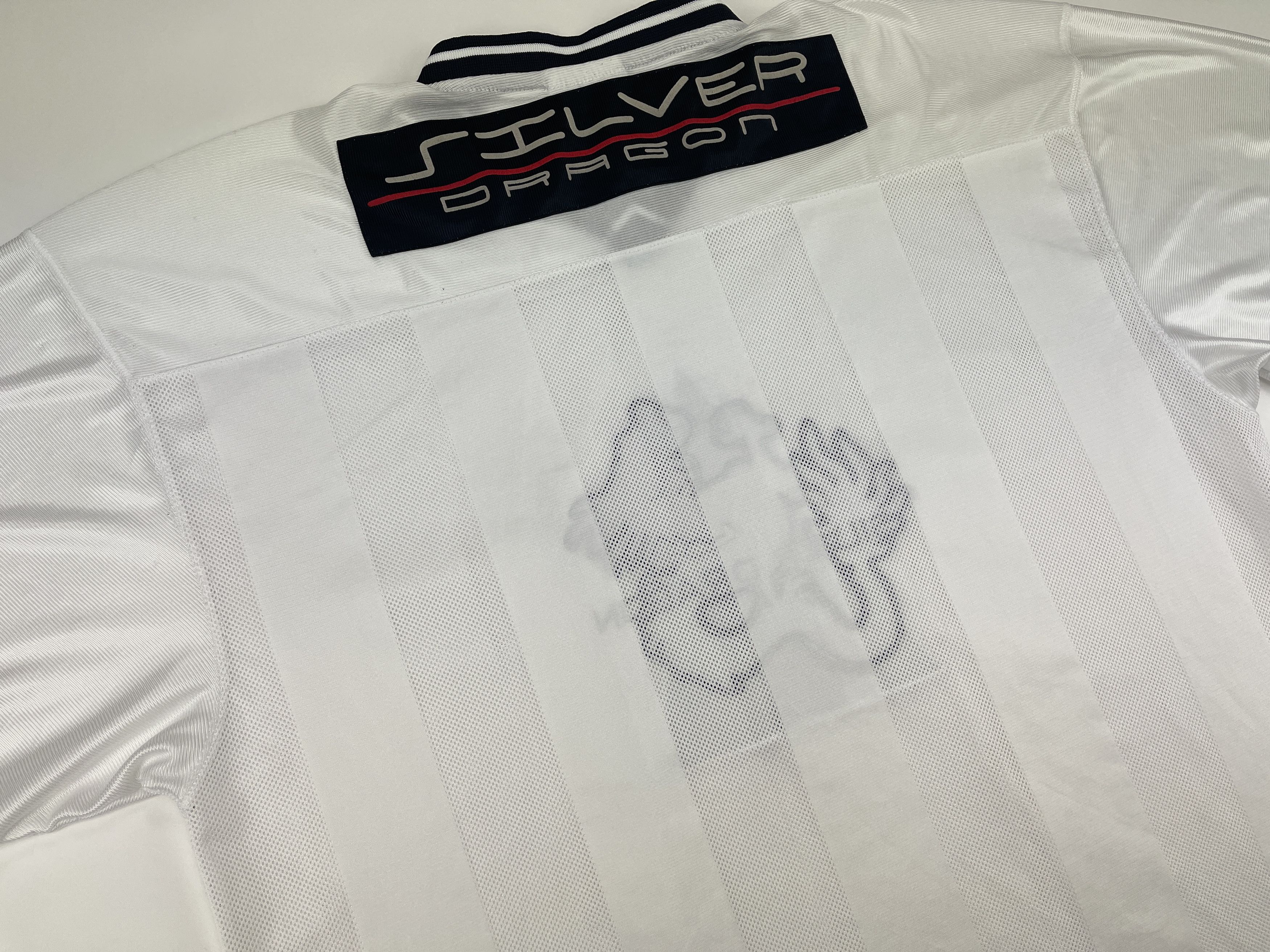 Vintage Silver Dragon jersey, white, vintage hip hop t-shirt 90s XXL Size US XXL / EU 58 / 5 - 10 Thumbnail