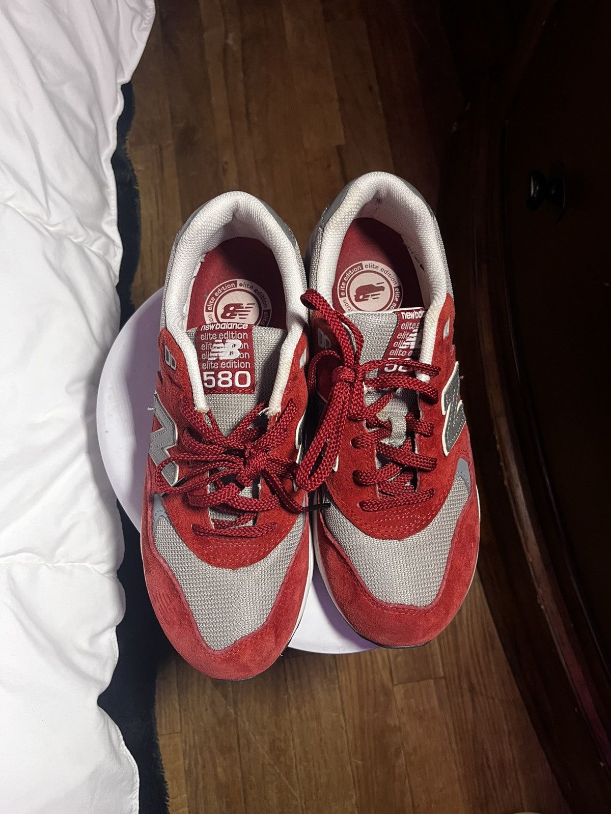 New Balance New Balance 580 elite Burgundy Grey size 7.5 Size US 7.5 / EU 40-41 - 2 Thumbnail