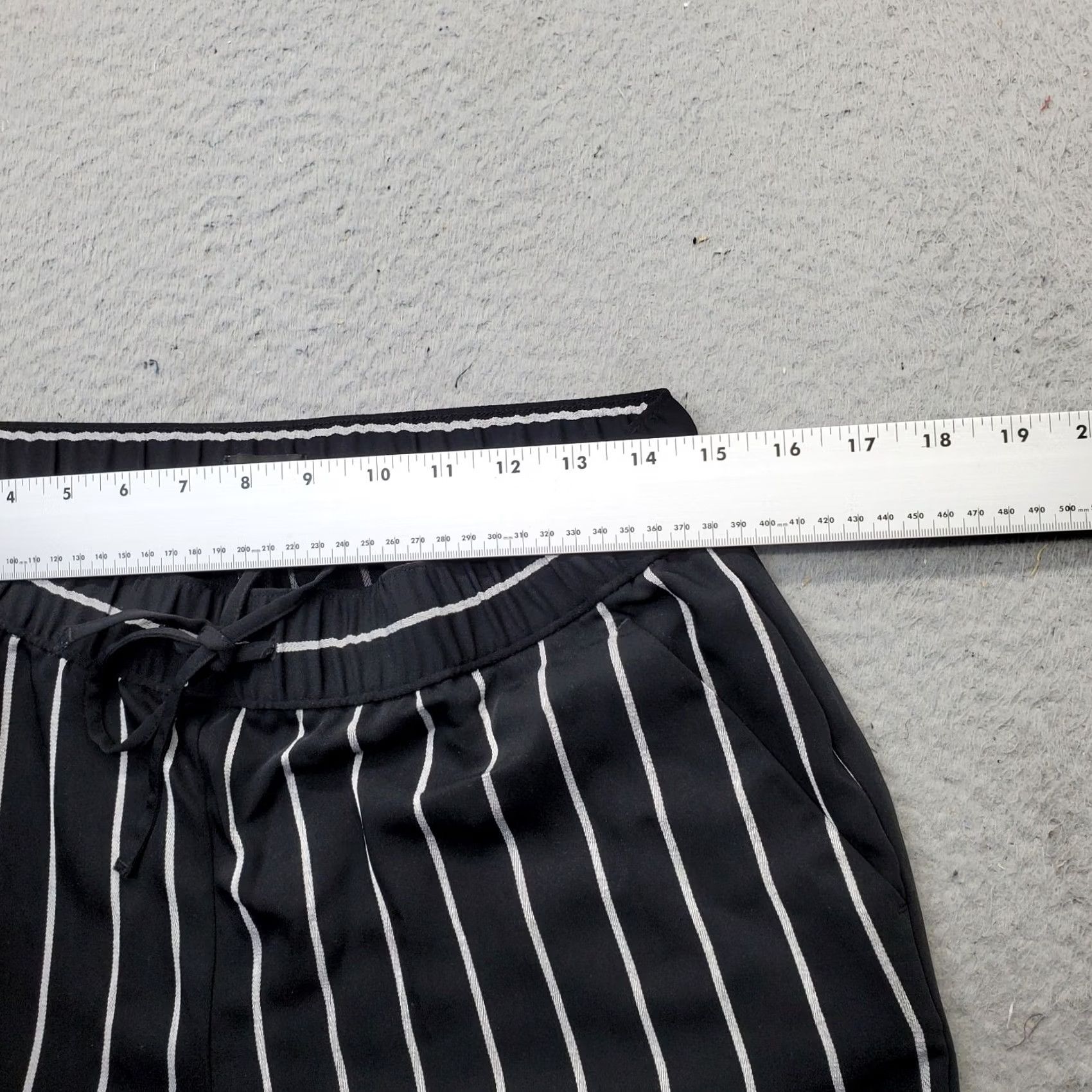 Loft LOFT Fluid Trouser Pants Women S Multicolor Striped Pockets Drawstring Waist Casual Size 28" / US 6 / IT 42 - 7 Thumbnail