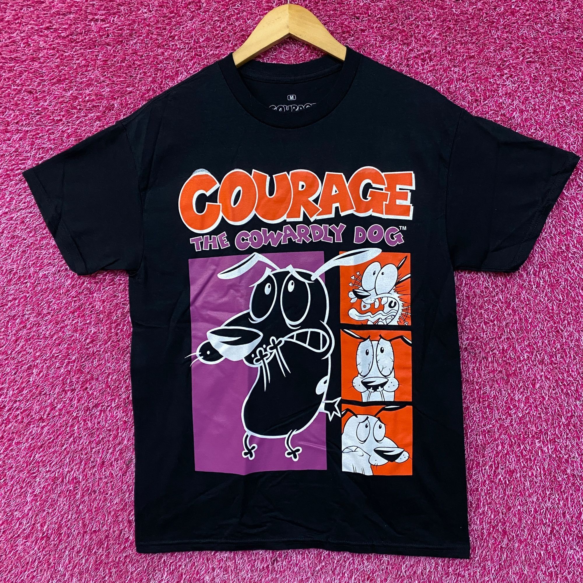 Cartoon Network Courage The Cowardly Dog Grid Design Retro Style Classic Car Size US M / EU 48-50 / 2 - 1 Thumbnail