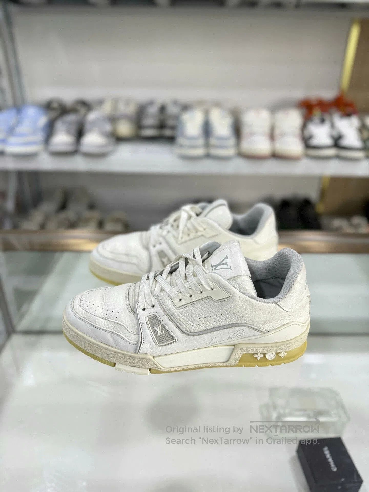 Louis Vuitton Louis Vuitton LV Trainer White Cement. Size US 8 / EU 41 - 1 Thumbnail