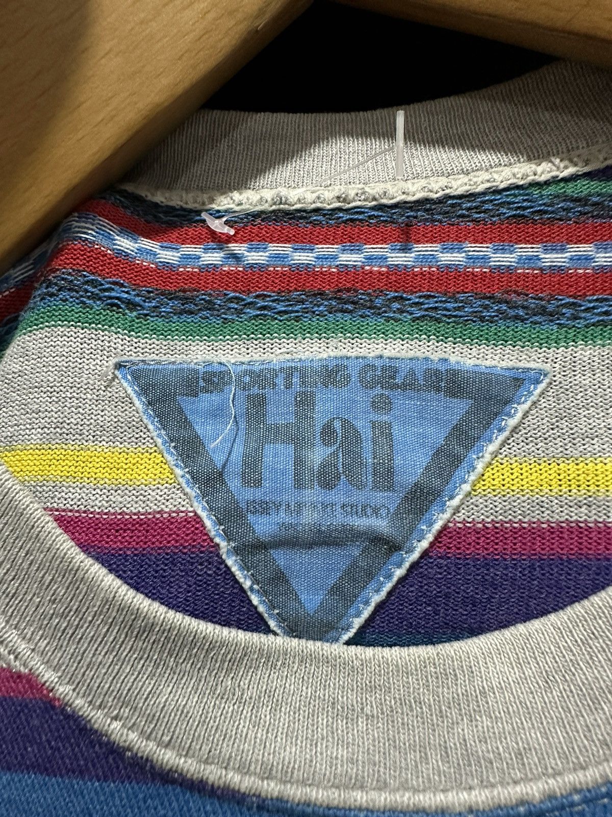Hai Sporting Gear Vintage Issey Miyake Studio Stripe Tee Size US M / EU 48-50 / 2 - 5 Thumbnail
