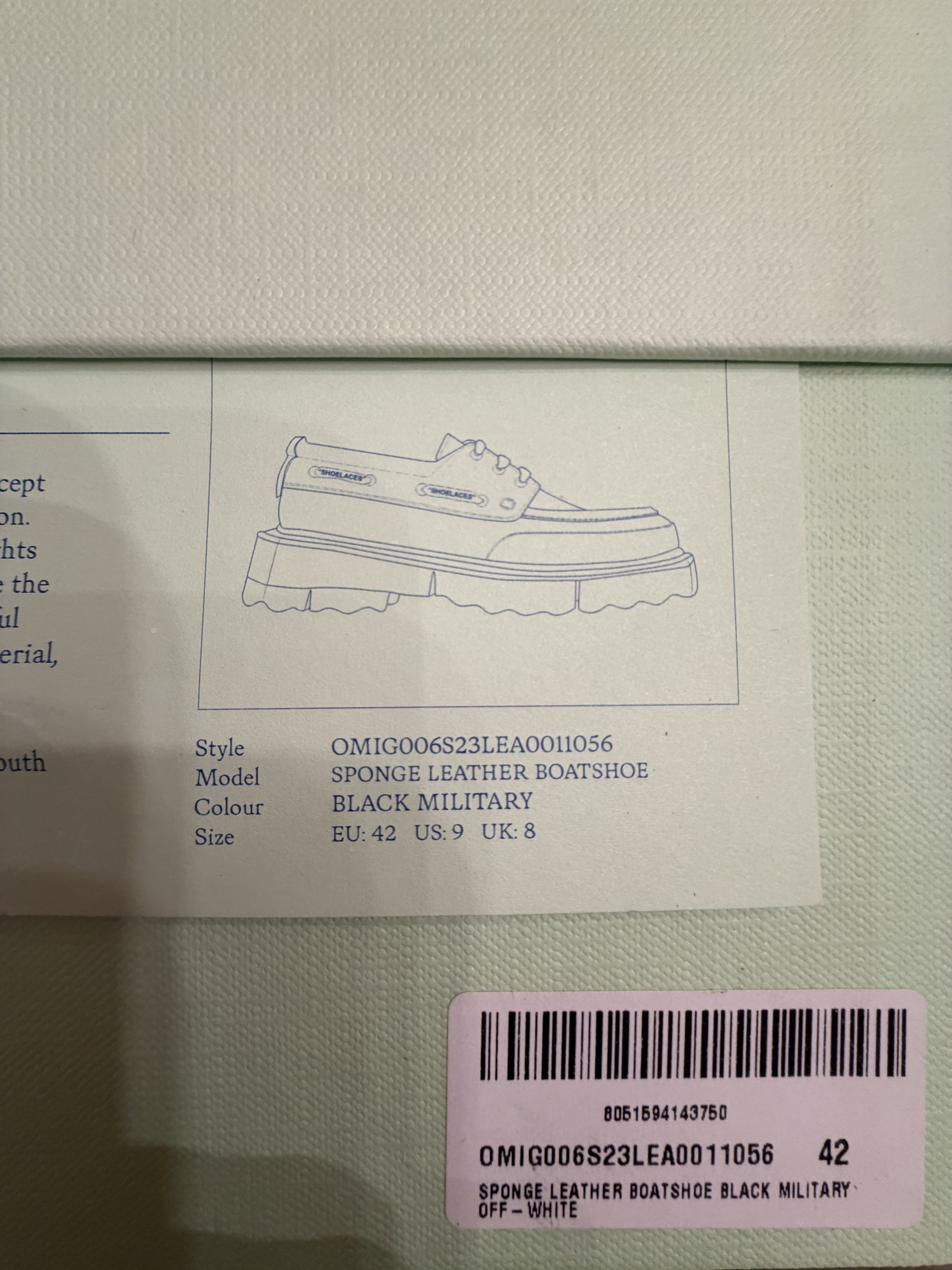 Off-White Off-White Sponge Leather Boat shoes Size US 9 / EU 42 - 5 Thumbnail