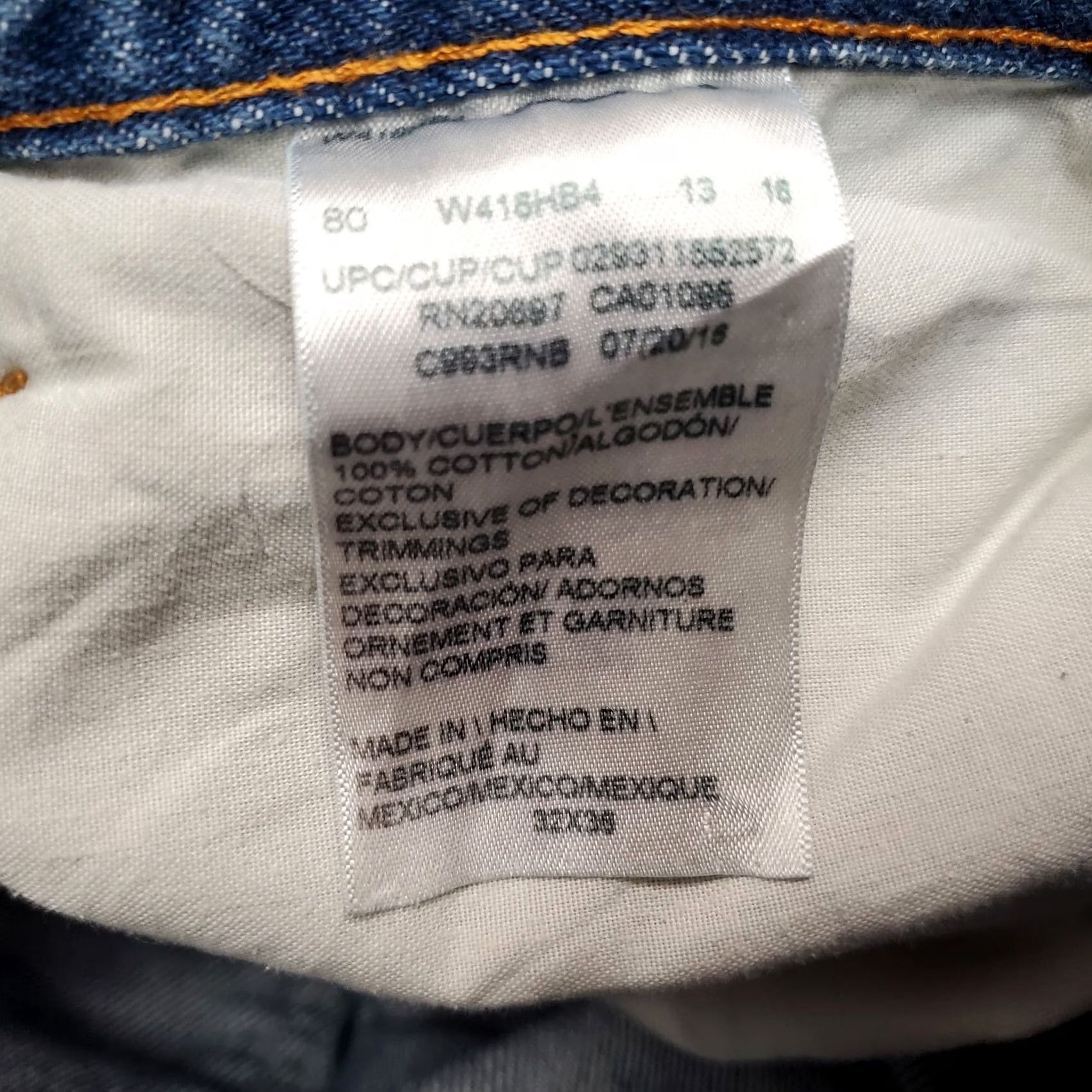 Dickies Dickies Jeans Mens 32x35 Blue Denim Straight Leg Workwear Casual Comfort Pants Size US 32 / EU 48 - 4 Thumbnail