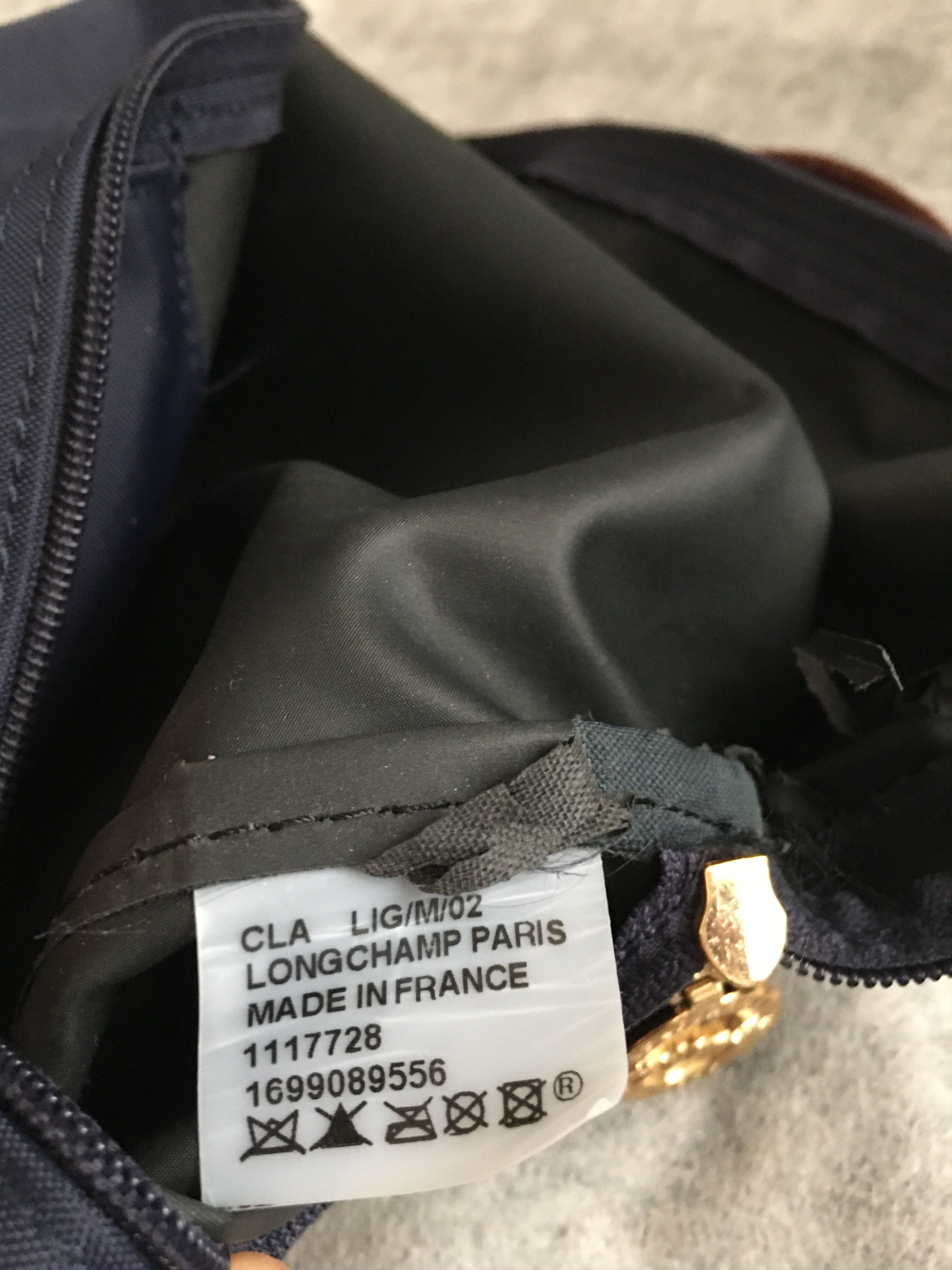 Longchamp Longchamp Le Pliage Blue Nylon Backpack Bag Size ONE SIZE - 10 Thumbnail