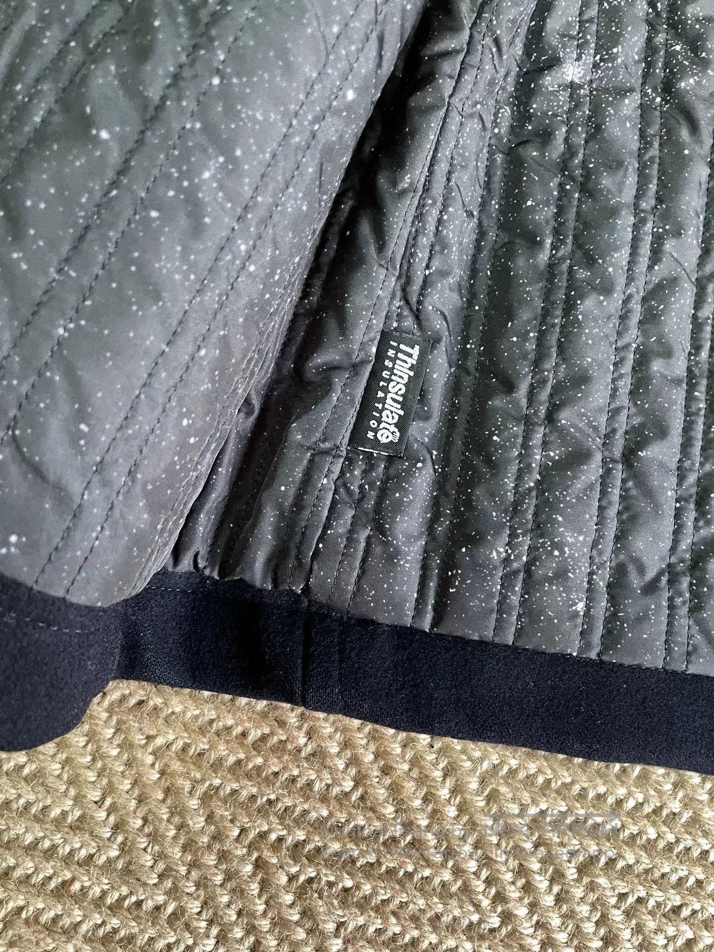SOPHNET Wool Starry Camo Fur Collar Coat.