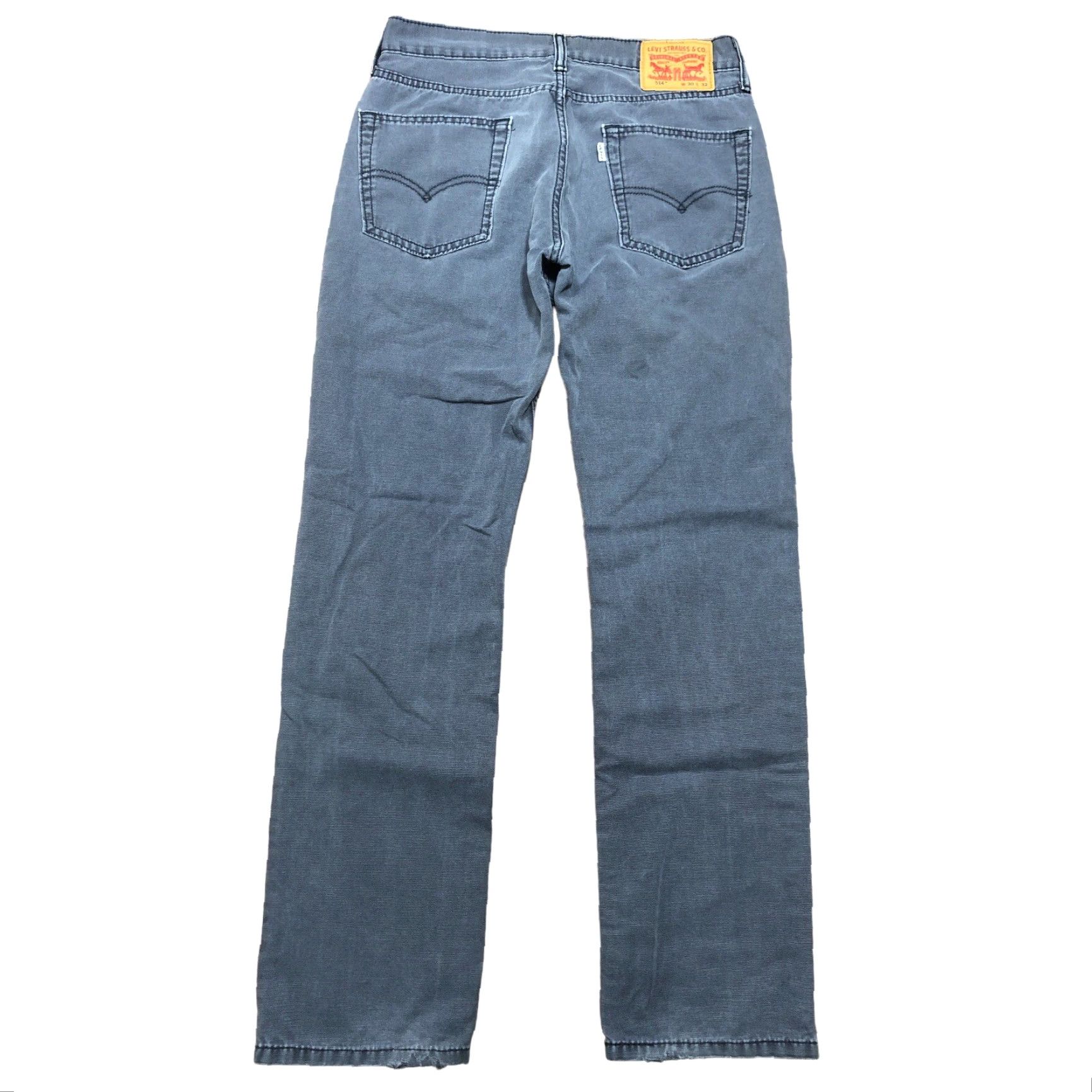 Levi's VINTAGE Levis 514 Straight Denim Gray Jeans Men 30x32 Western City Classic 80s 90s Cowboy USA American Classic Western Rodeo Ranch Mens Size US 30 / EU 46 - 2 Thumbnail