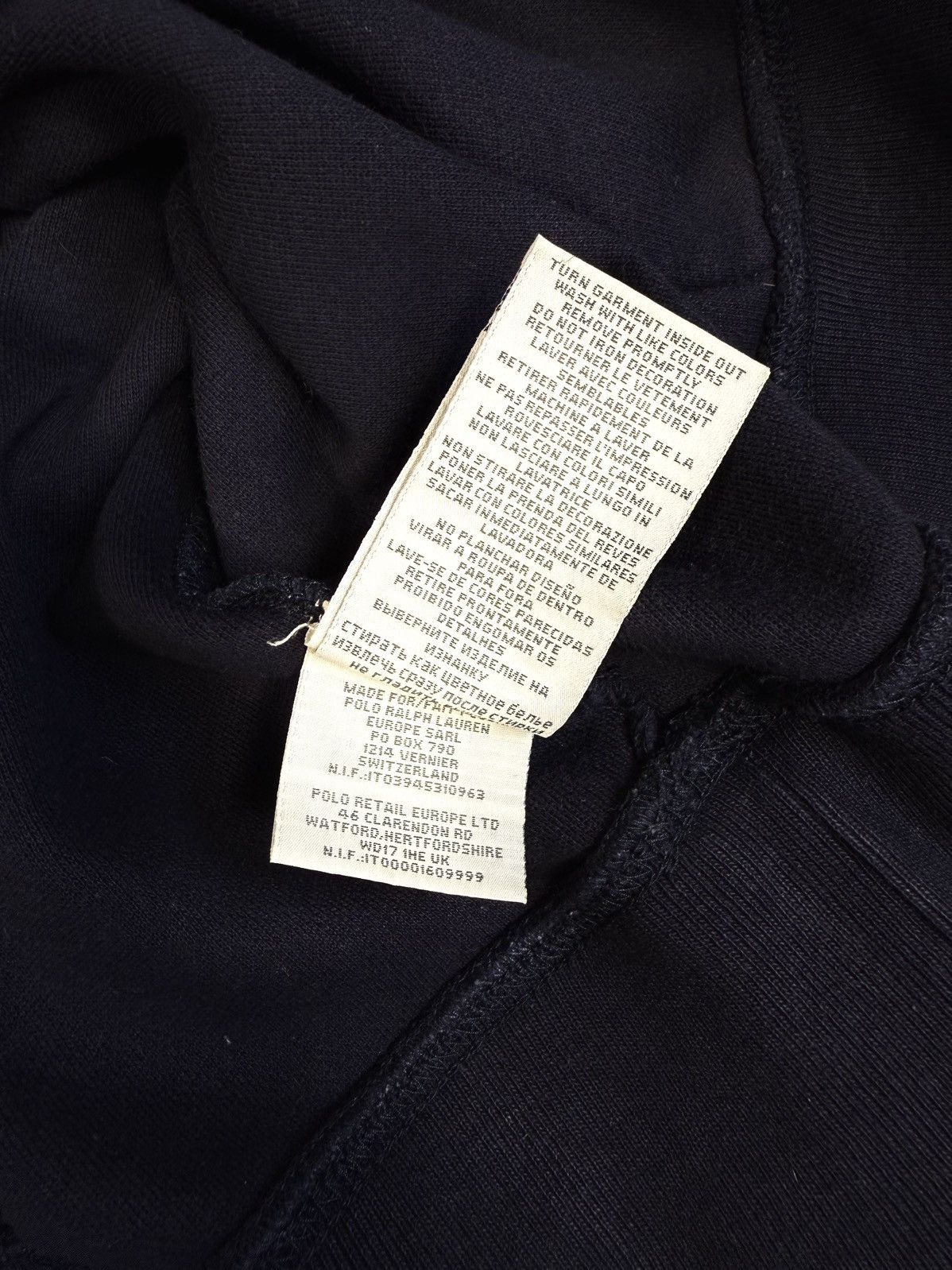 Denim & Supply Ralph Lauren Vintage Ralph Lauren Towel Fleece Logo Boxy Hoodie Size US XL / EU 56 / 4 - 15 Thumbnail
