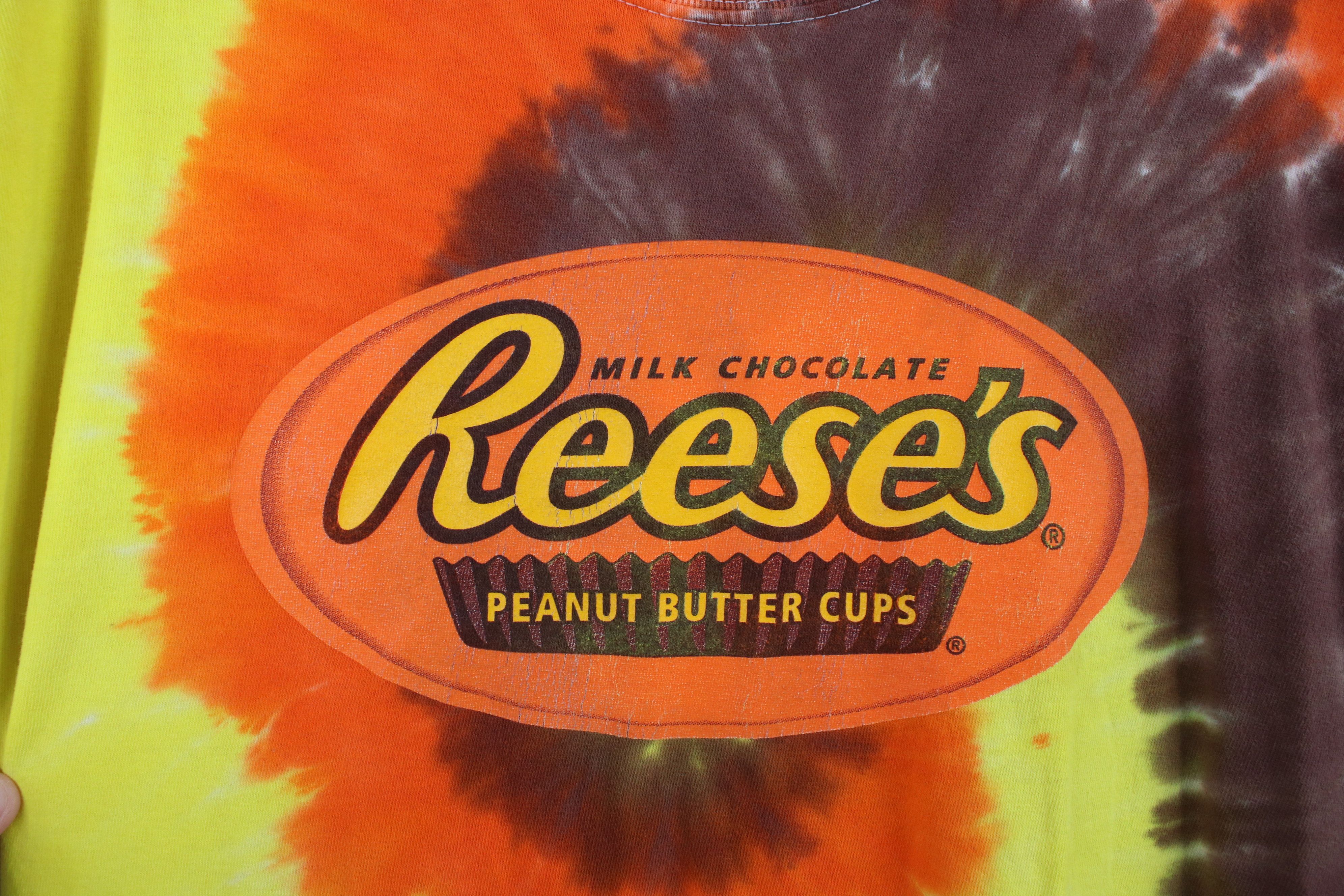 Vintage Vintage 90s Streetwear Peanut Butter Cups T-Shirt Tie Dye Size US L / EU 52-54 / 3 - 4 Thumbnail