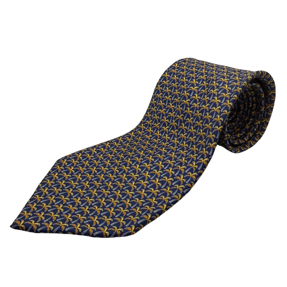 Salvatore Ferragamo Salvatore Ferragamo Silk Tie, Navy, Made in Italy, Like New Size ONE SIZE - 1 Thumbnail