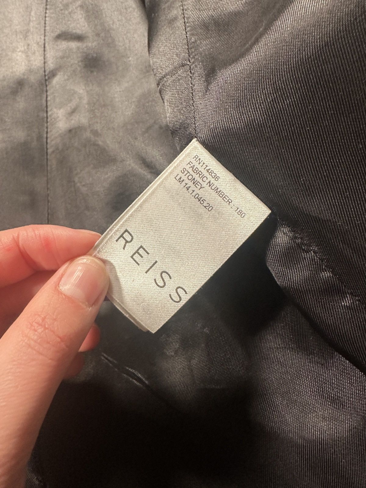 Reiss Black Peacoat Size US M / EU 48-50 / 2 - 9 Thumbnail