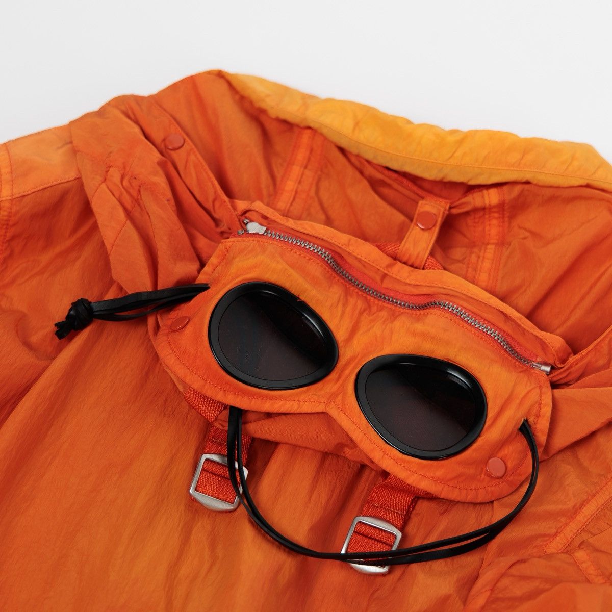 C.P. Company CP Company Goggle Jacket Mens Rare Nylon Orange Hooded Lens Size US M / EU 48-50 / 2 - 12 Thumbnail