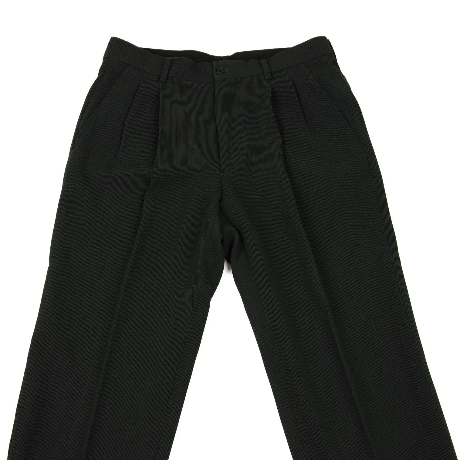 Issey Miyake Wool Rib Stand Collar Setup Suit in Dark Green L/XL Size US L / EU 52-54 / 3 - 10 Thumbnail
