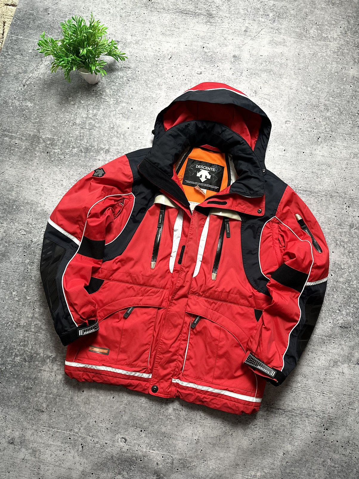 Descente Vintage 90s Descente Ski Goggle Pocket Jacket Titan Thermo Size US S / EU 44-46 / 1 - 3 Thumbnail