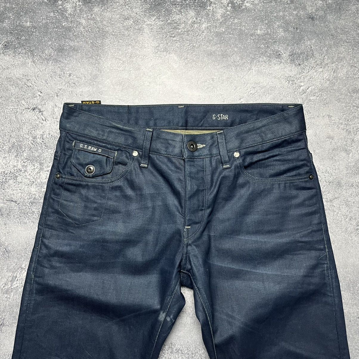 G-Star Vintage G-Star Morris Low Straight Denim Blue Jeans Y2K Size US 31 - 2 Thumbnail