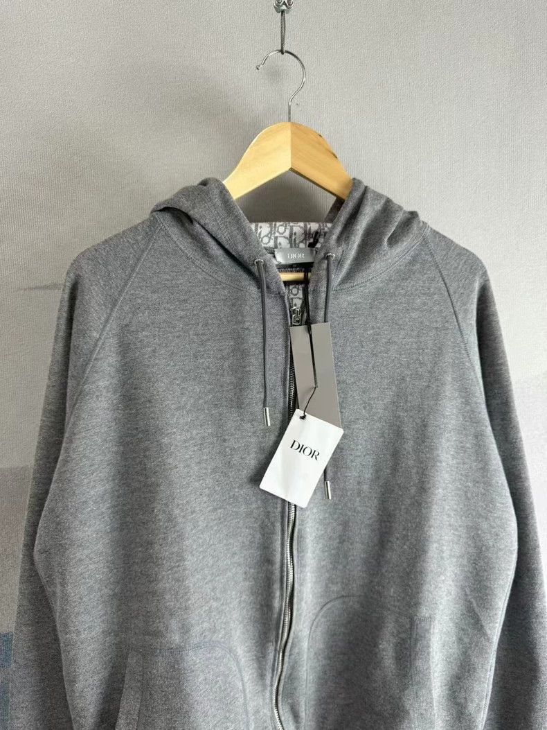 Dior Dior Gray Zipper Hooded Jacket-2505 Size US L / EU 52-54 / 3 - 2 Thumbnail