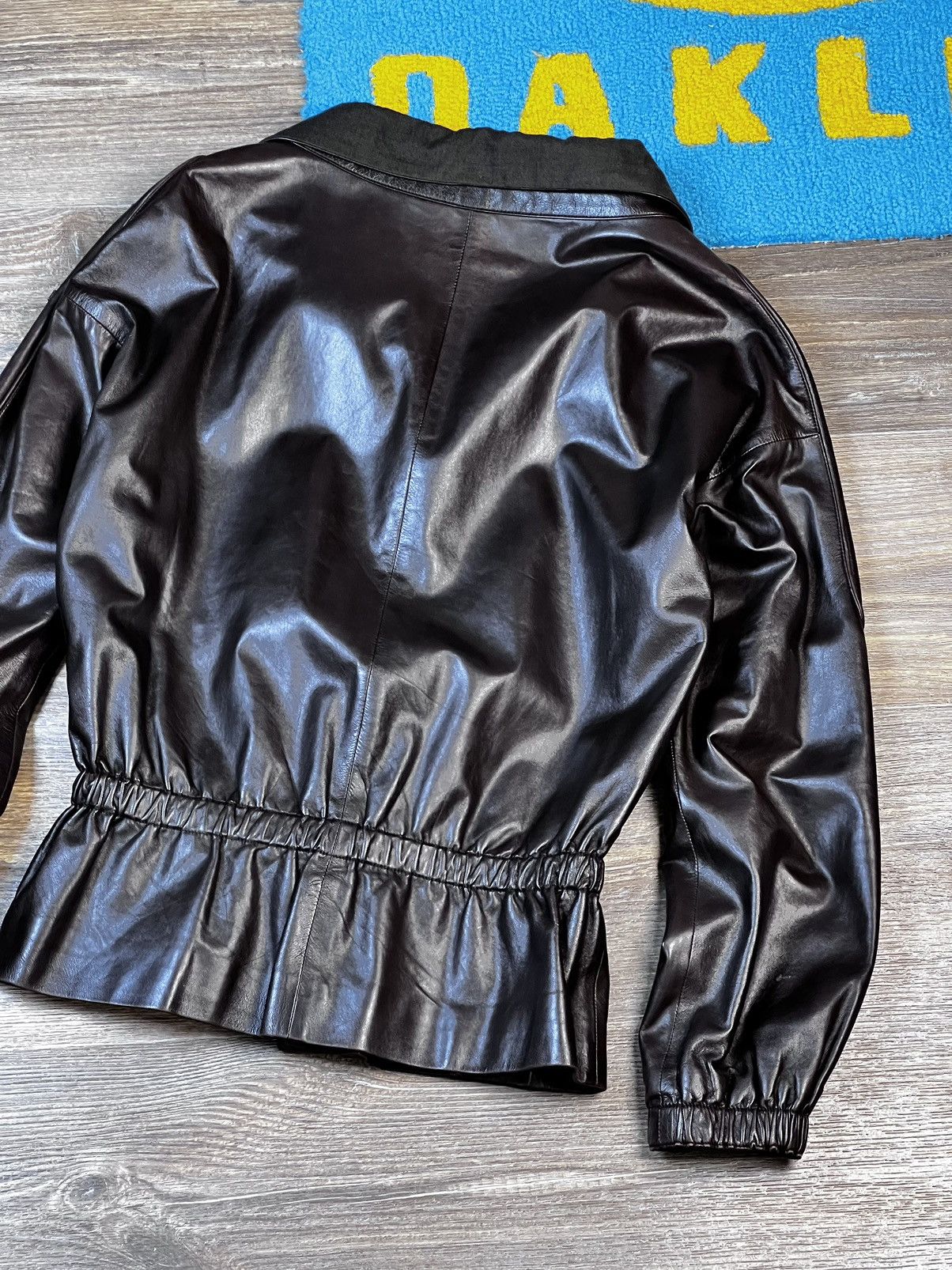Yves Saint Laurent Yves Saint Laurent Rive Gauche Brown Leather Jacket Size XS / US 0-2 / IT 36-38 - 18 Thumbnail