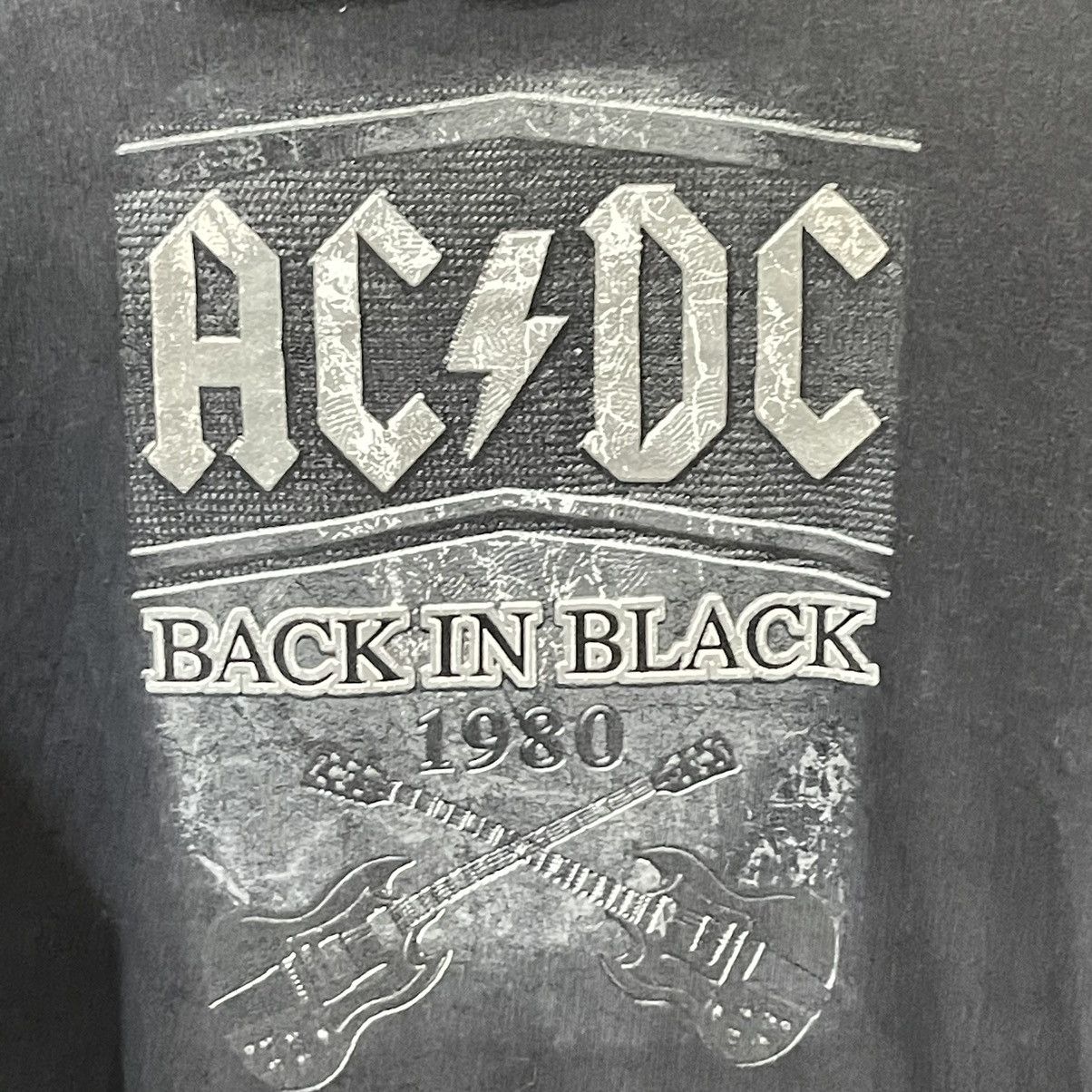 AC/DC × Band Tees × Vintage 2007 Retro AC DC 1980 Back in BLACK HOODIE Size US L / EU 52-54 / 3 - 4 Thumbnail