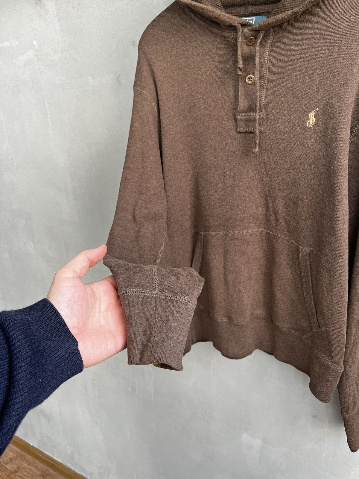 Polo Ralph Lauren × Ralph Lauren × Vintage Ralph Lauren brown hoodie vintage size M Size US M / EU 48-50 / 2 - 5 Thumbnail