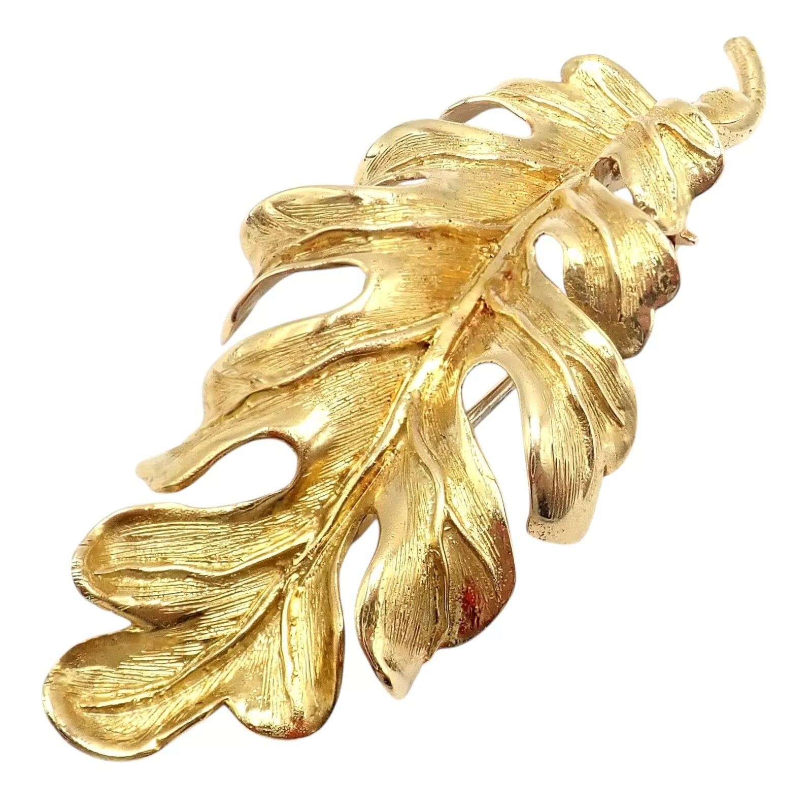 Tiffany & Co. Tiffany & Co. 18k Yellow Gold Leaf Pin Brooch Size ONE SIZE - 7 Thumbnail