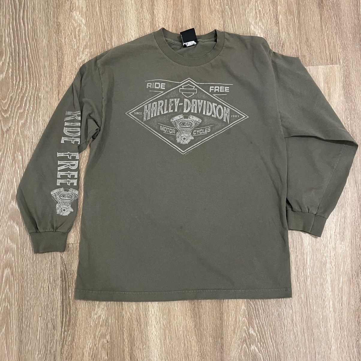 Vintage Harley Davidson Vintage Long Sleeve Size US M / EU 48-50 / 2 - 1 Thumbnail