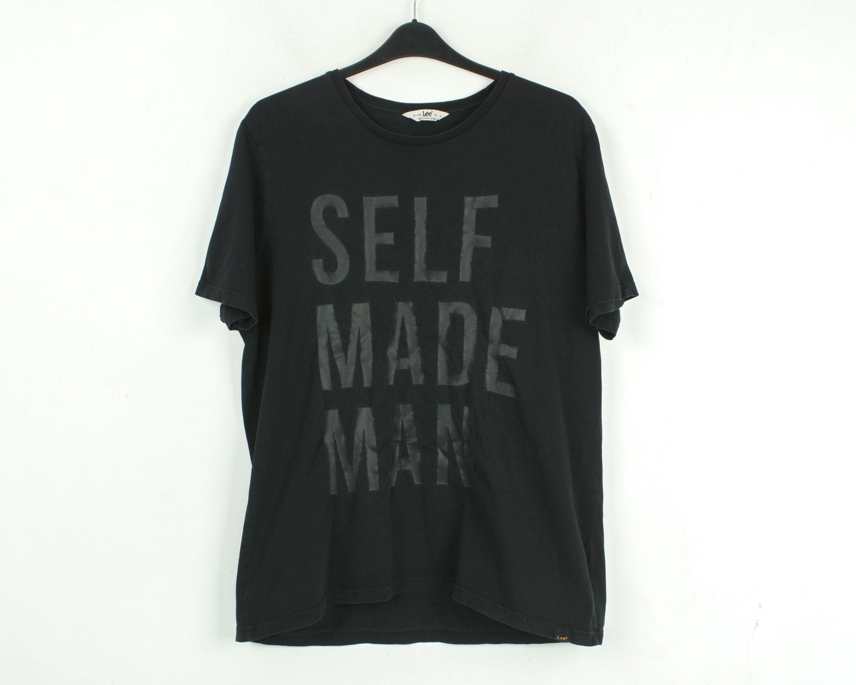 Lee 2XL T-Shirt Black Cotton Short Sleeved Crew Neck Top Size US XXL / EU 58 / 5 - 1 Thumbnail
