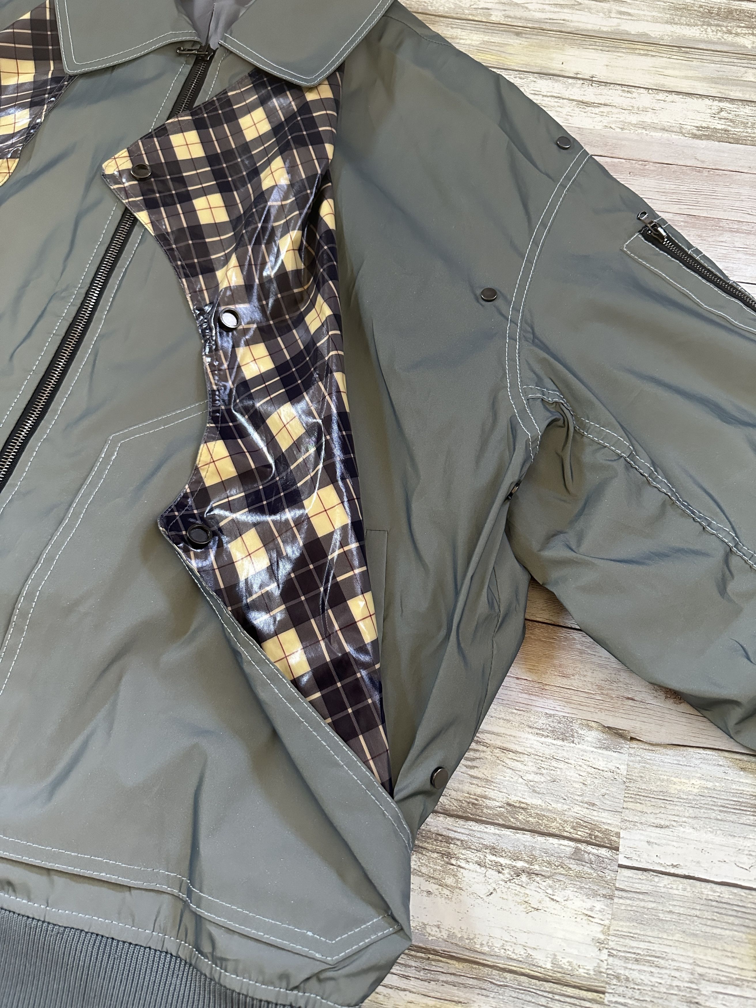 Wooyoungmi Contrast Plaid Bomber Jacket Size US M / EU 48-50 / 2 - 8 Thumbnail
