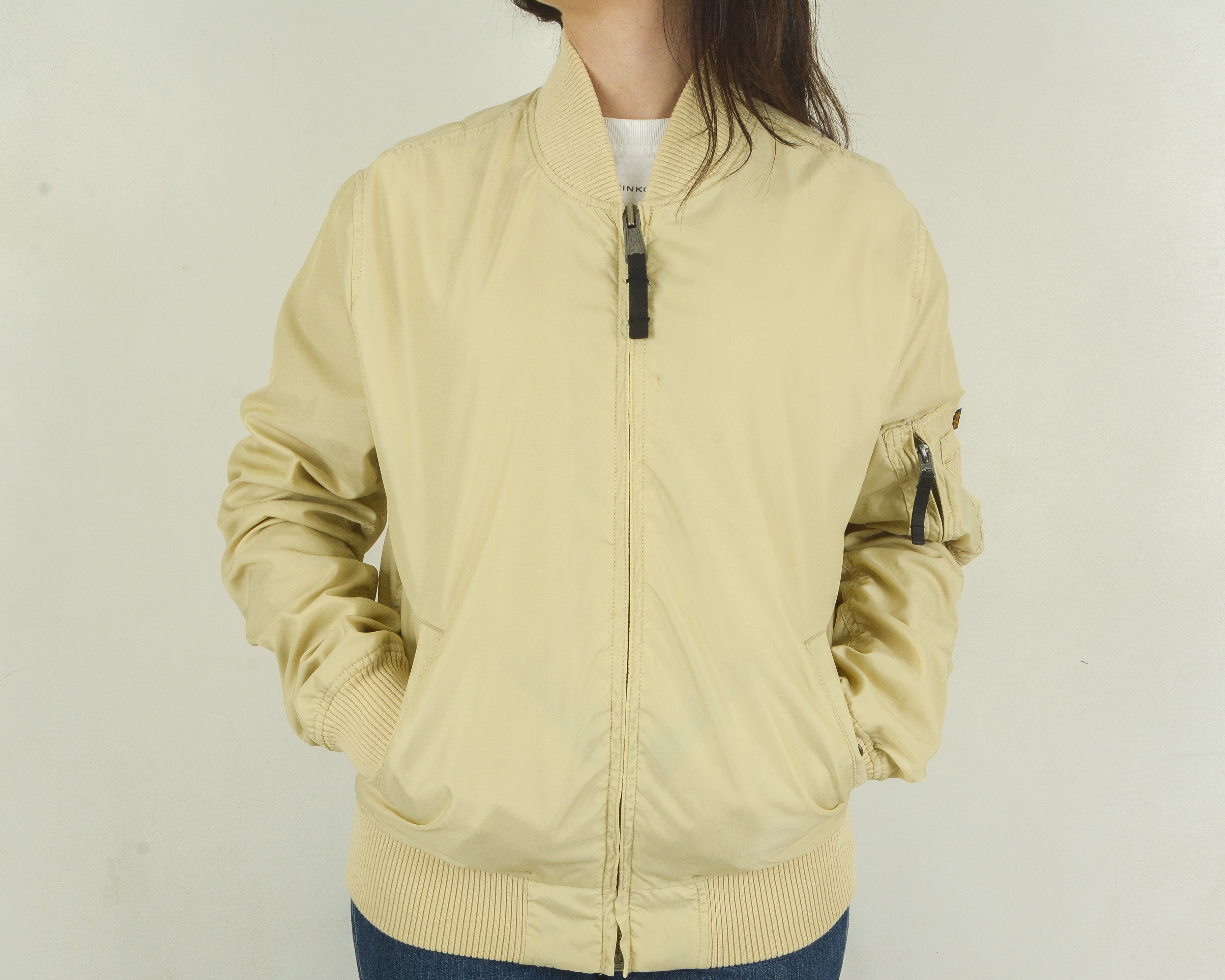 Alpha Industries × Vintage Alpha Industries MA-1 Women M Pilot Bomber Jacket Coat Size M / US 6-8 / IT 42-44 - 7 Thumbnail