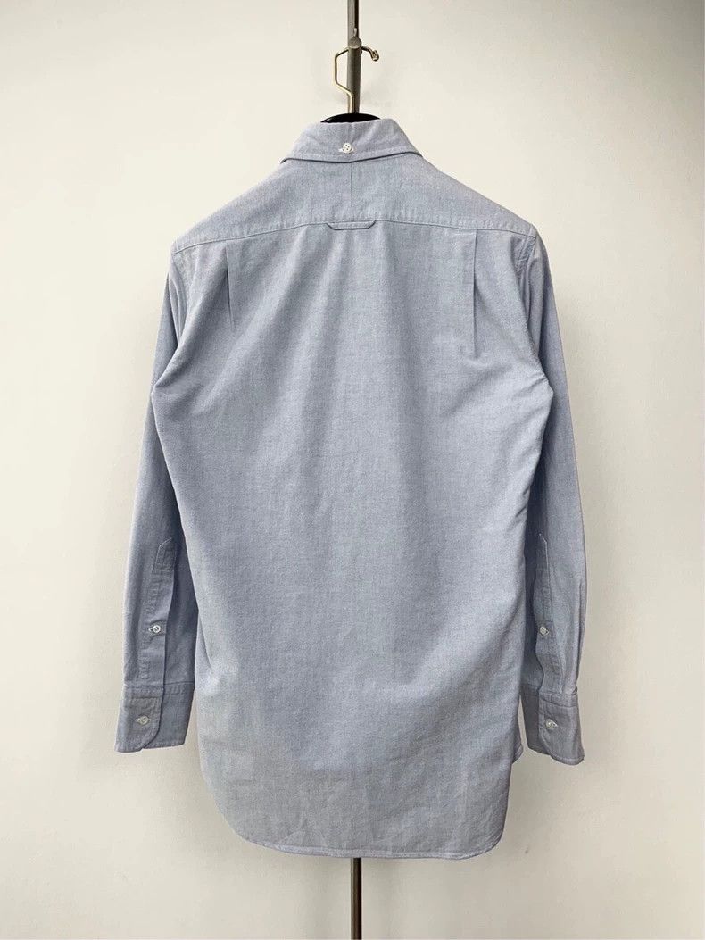 Thom Browne Thom Browne Blue Oxford classic lapel long-sleeved shirt 25 Size US S / EU 44-46 / 1 - 2 Thumbnail