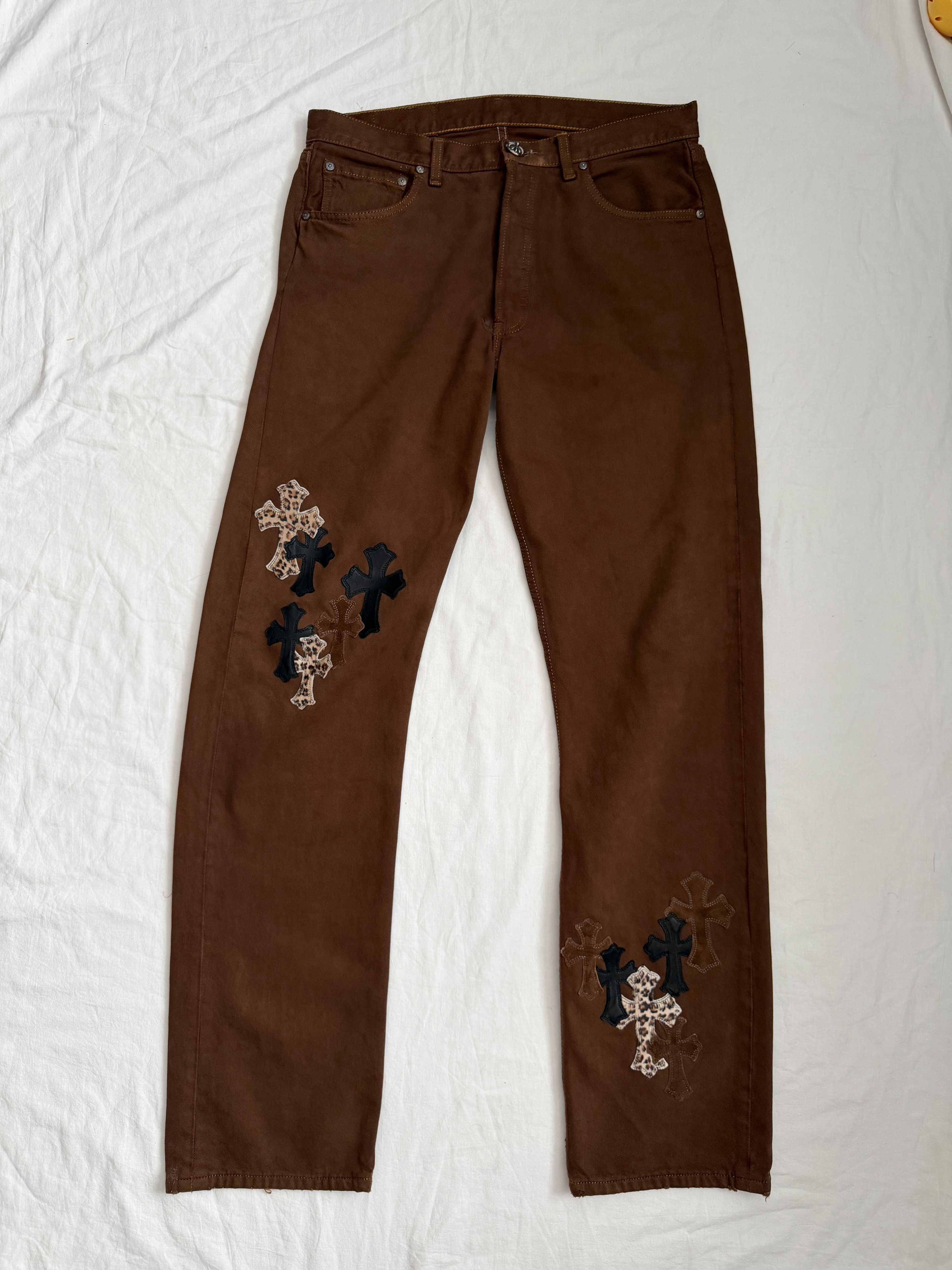 Chrome Hearts NYFW Levi's Cross Patch Jeans Size US 31 - 1 Thumbnail