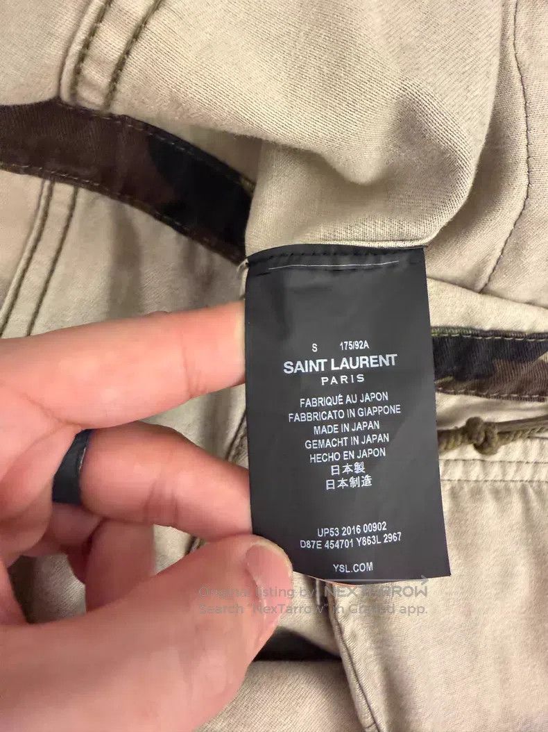 Saint Laurent Paris Saint Laurent Paris Camouflage Embroidered Utility Drawcor Size US S / EU 44-46 / 1 - 6 Thumbnail