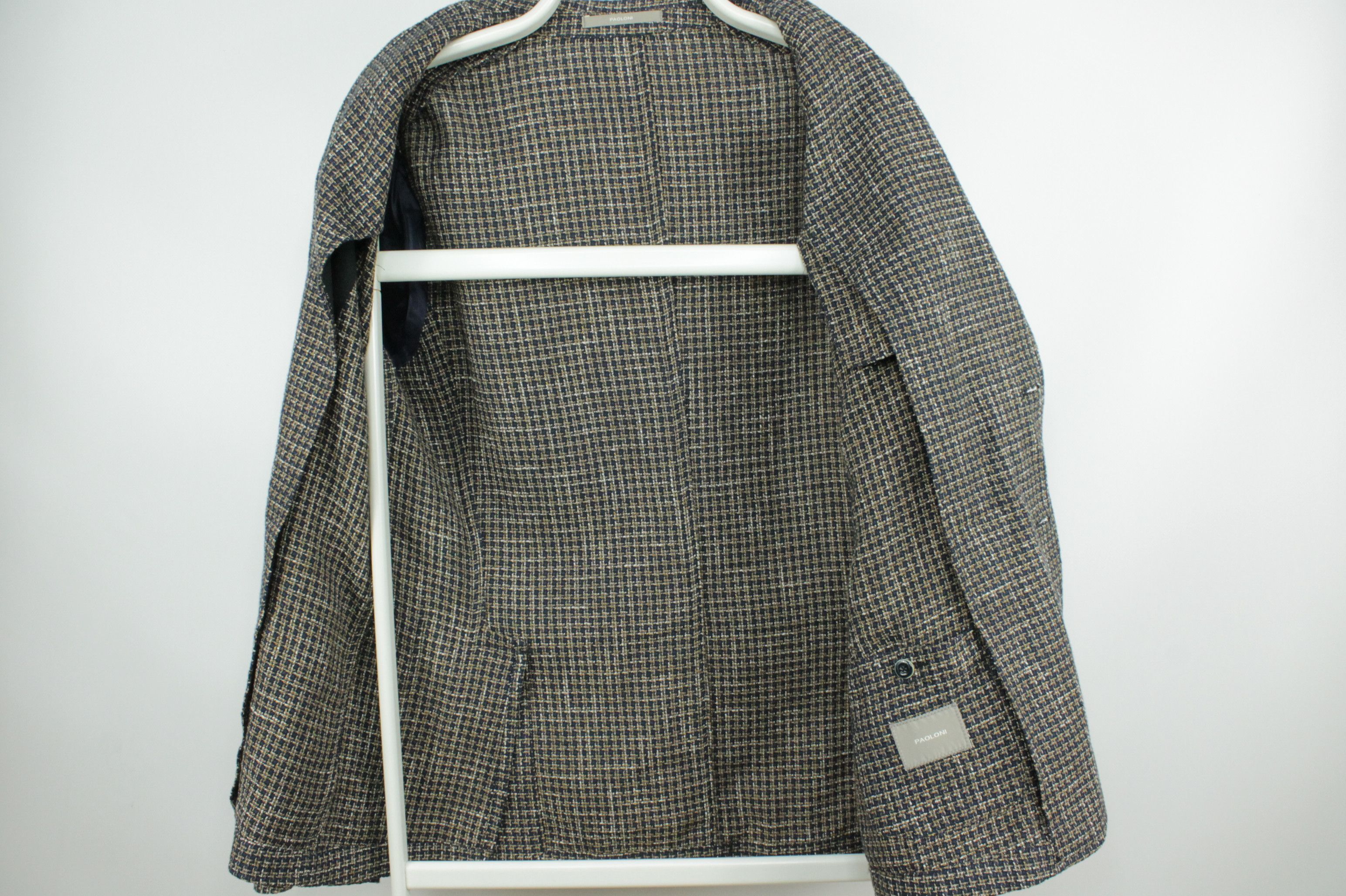 Paoloni Paoloni Knit Cotton Linen Sport Coat Blazer Jacket Men's Size US M / EU 48-50 / 2 - 9 Thumbnail