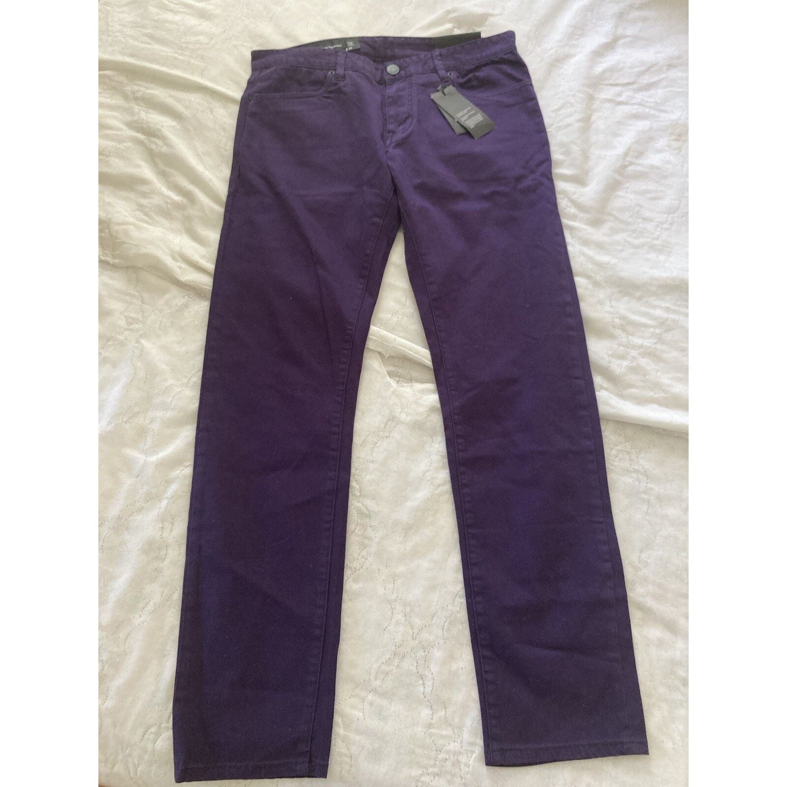 Armani Exchange A/X Armani Exchange Jeans Men 32x32 Skinny Purple NWT Size US 32 / EU 48 - 1 Thumbnail