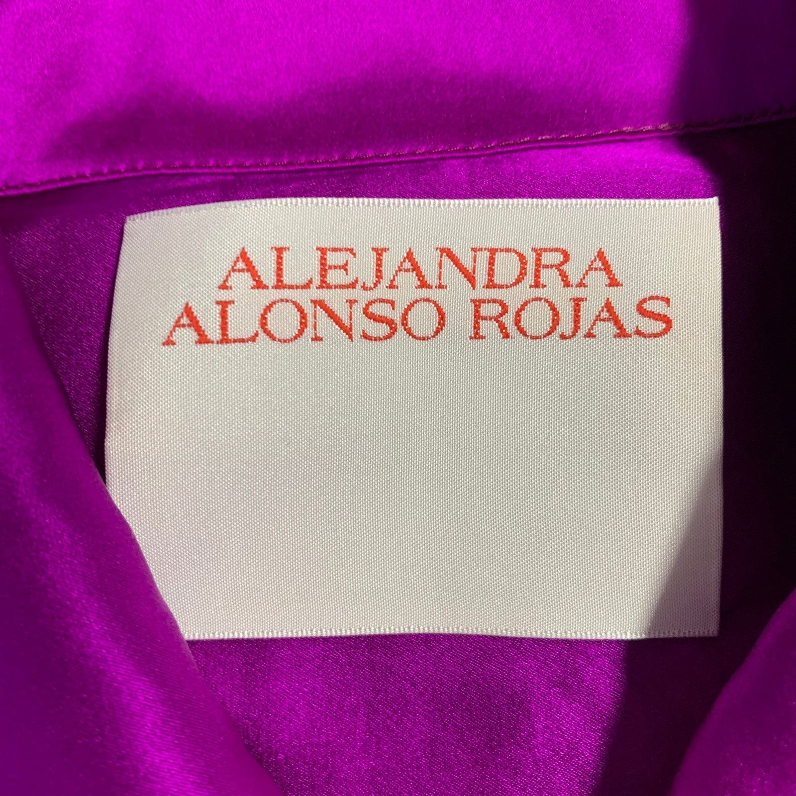 Other 2 Pink Fuchsia Silk Satin Two Tone Dip Dyed Blouse Size XS / US 0-2 / IT 36-38 - 4 Thumbnail