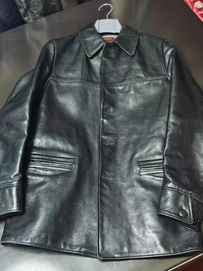 The Real McCoy'sVintage Kenmoto period black leather coat