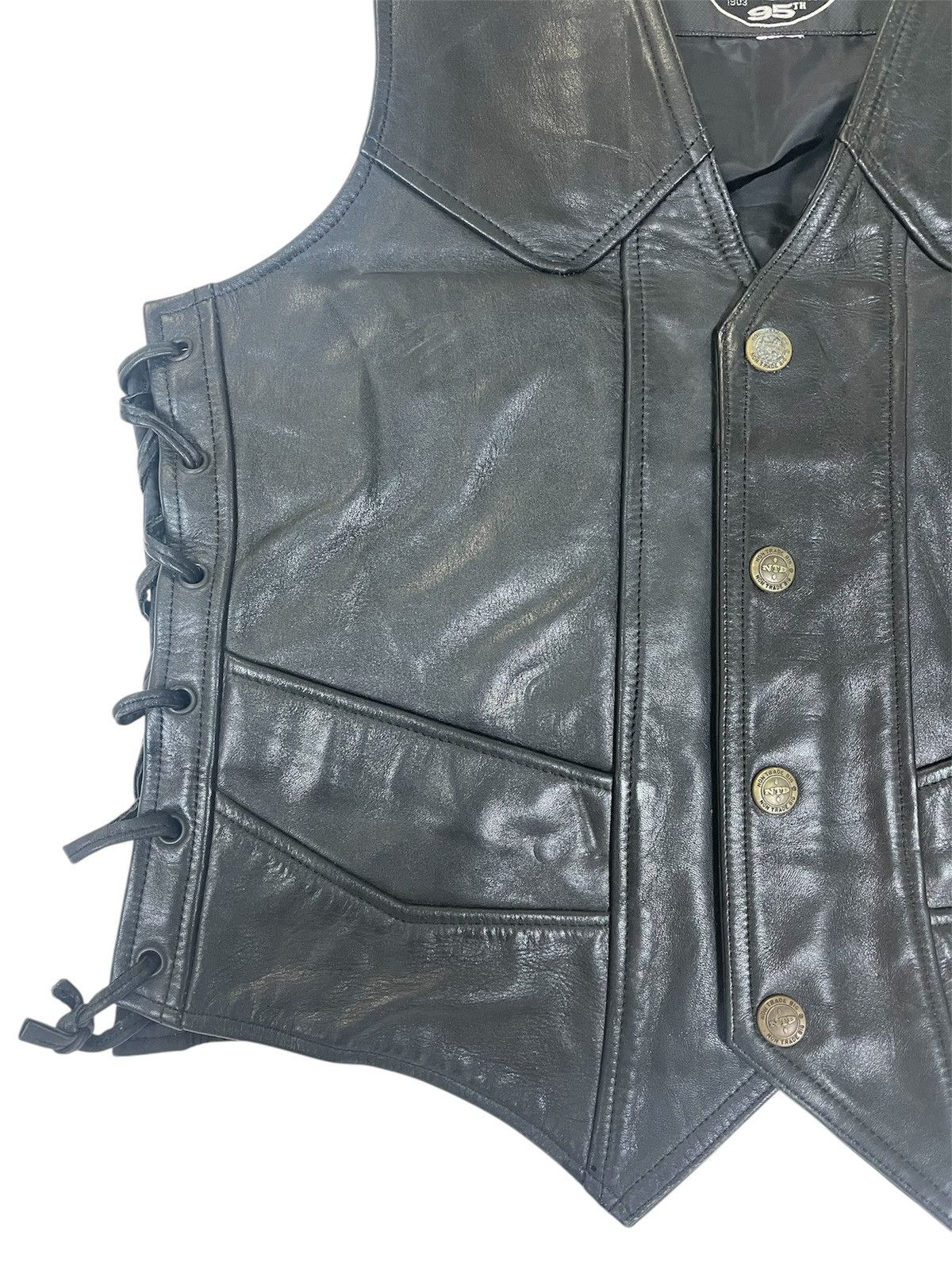 Harley Davidson HARLEY DAVIDSON LEATHER VEST Size US M / EU 48-50 / 2 - 16 Thumbnail