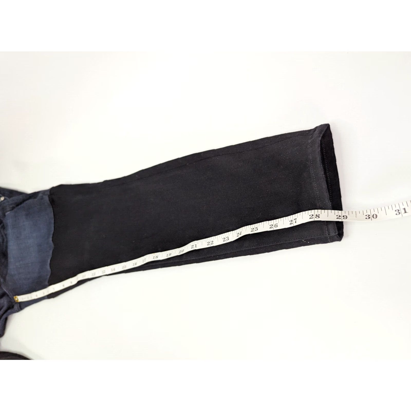 Good American Good American Good Legs Two Toned Black Bottom Colorblock Skinny Jeans Sz 12/31 Size 34" / US 12 / IT 48 - 6 Thumbnail