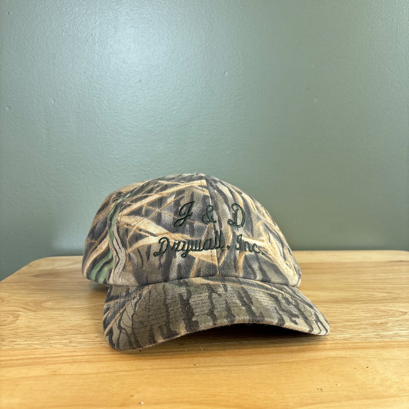Yupong J & D Drywall Marsh Camouflage Retro Strapback Hat Size ONE SIZE - 1 Thumbnail