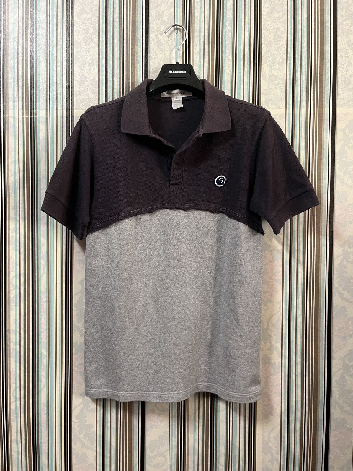 Comme des Garcons SHIRT 1990s CDG cut & sew two tone patches #F3 Size US S / EU 44-46 / 1 - 2 Thumbnail